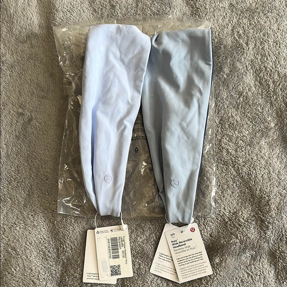 NWT Lululemon Nulu Reversible Headbands 2 Pack